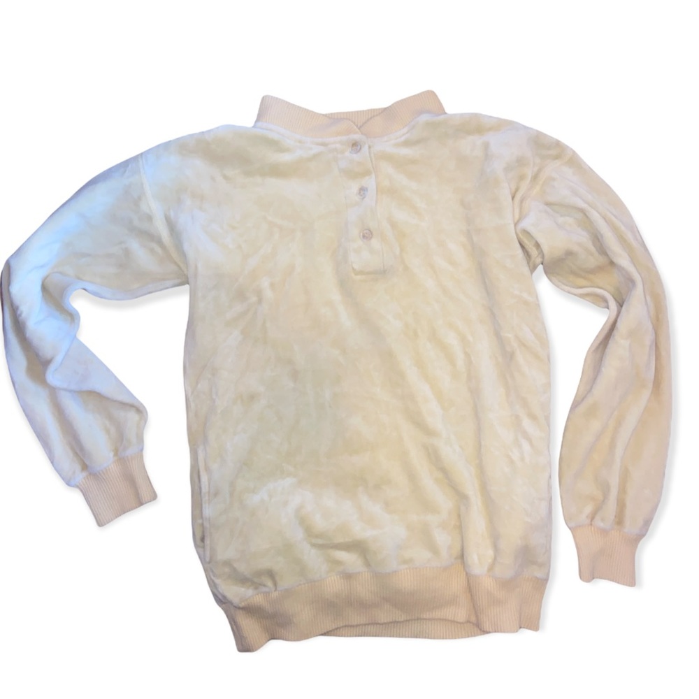 Vintage velvet crew neck